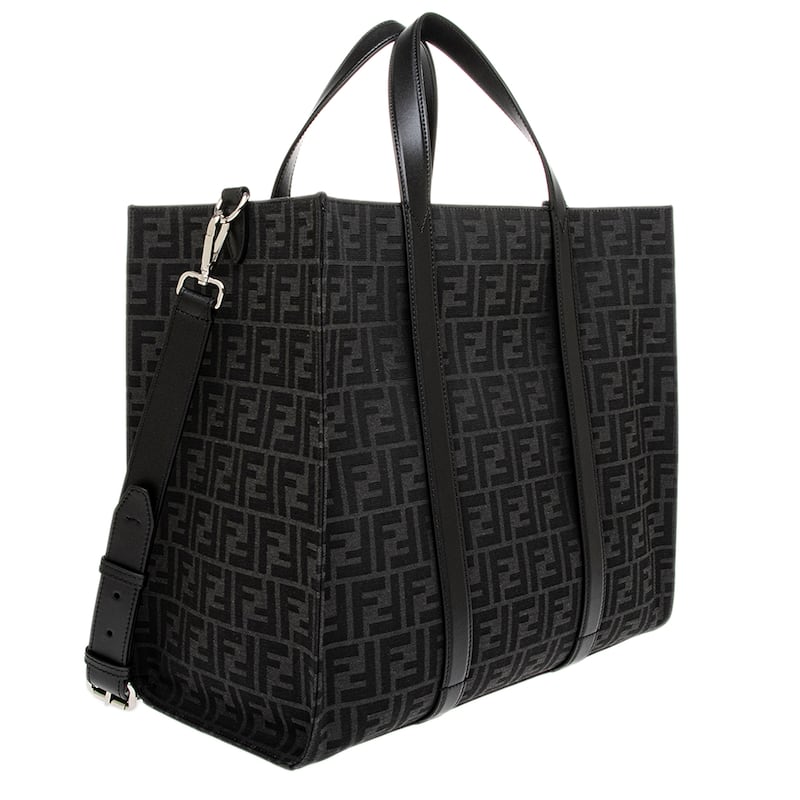 Fendi FF Jacquard Fabric Shopper