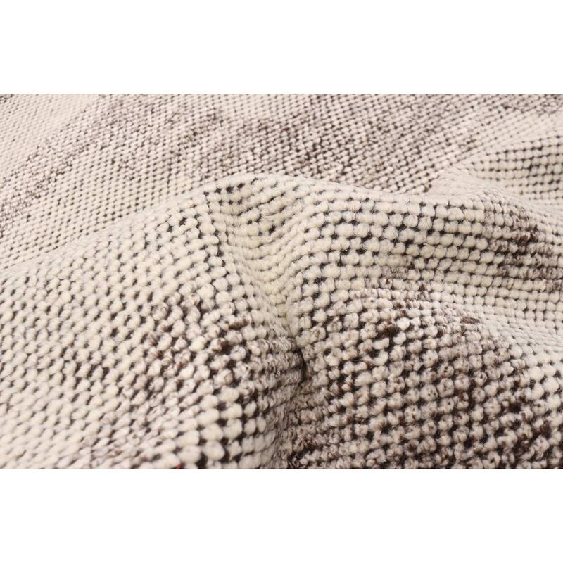 ECARPETGALLERY Hand-knotted Tangier Light Grey Wool Rug - 5'3 x 7'9