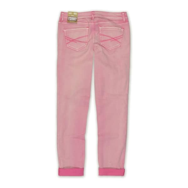 Aeropostale Womens Ashley Ultra Low Skinny Fit Jeans Pink 1 2 Regular Overstock Pink 1 2 Regular