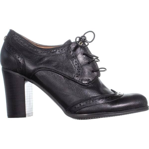 Shop Tommy Hilfiger Fabiole Oxford Heels Black Overstock 24019502