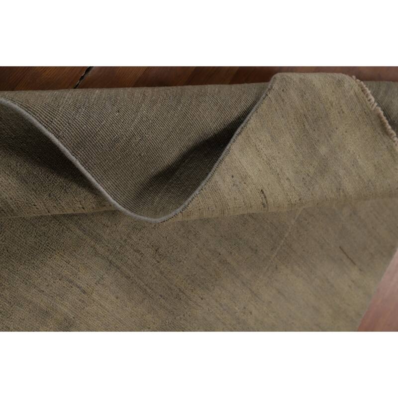 Gabbeh Modern Area Rug Hand-Knotted Wool Carpet - 4'9" x 6'7"