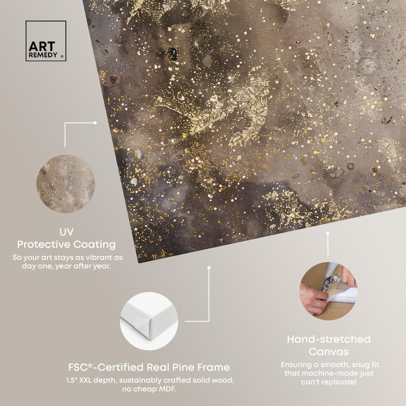 Galactic Traces Canvas by Art Remedy, Gallery Wrapped