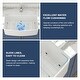 preview thumbnail 6 of 6, Lordear 30/33" Ceramic Sink Undermount Farmhouse White Apron Front Kitchen Sink with Accessories