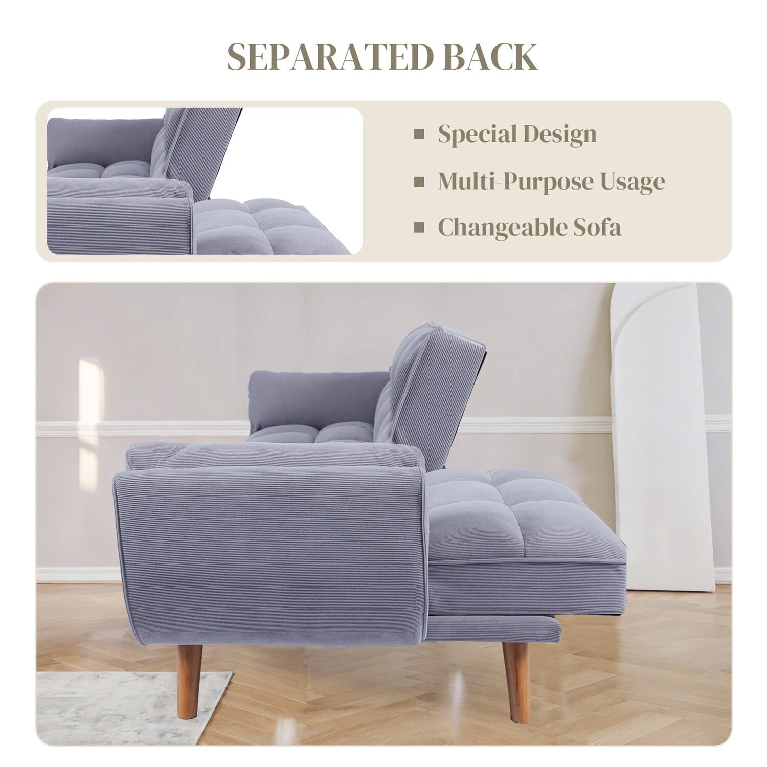 Sofa Couch for Living Room, Loveseat Sofa Futons for Small Space