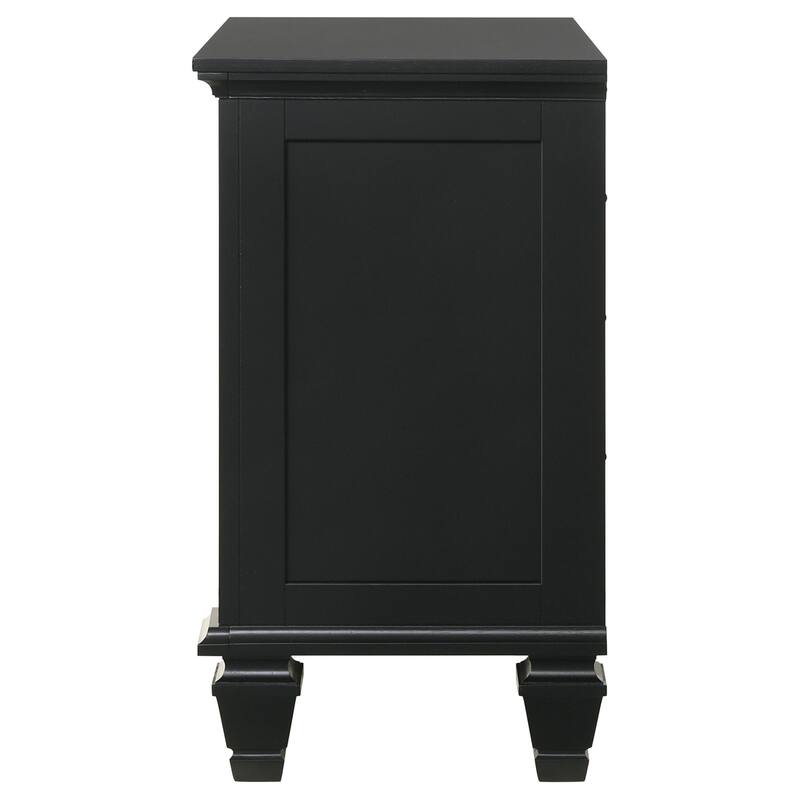 Sandy Beach Coastal 3-drawer Wood Nightstand