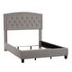 preview thumbnail 23 of 43, Fontana Adjustable Diamond-tufted Arched Back Bed by iNSPIRE Q Classic