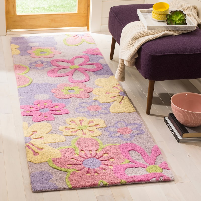 SAFAVIEH Handmade Kids Vaimi Wool Rug - 2'3" x 7' Runner - Multi