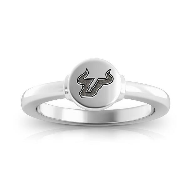 Shop University Of South Florida Engraved Sterling Silver Signet Ring On Sale Overstock 29915203