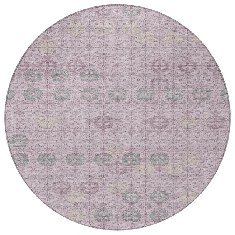 HomeRoots Geometric Transitional Rectangle Outdoor Rug