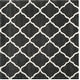 preview thumbnail 110 of 145, SAFAVIEH Hudson Shag Ariola Trellis 2-inch Thick Rug 7' Square - Dark Grey/Ivory