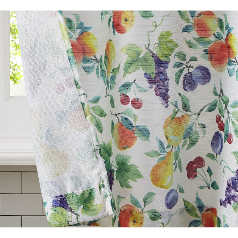 Chef Fruit or Herbs Kitchen Curtain Set
