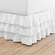 preview thumbnail 2 of 1, Betsey Johnson Solid Ruffled White Bedskirt