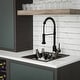 preview thumbnail 10 of 15, Karran QT-825 Drop-in 15-3/4" Single Bowl Quartz Composite Kitchen Sink