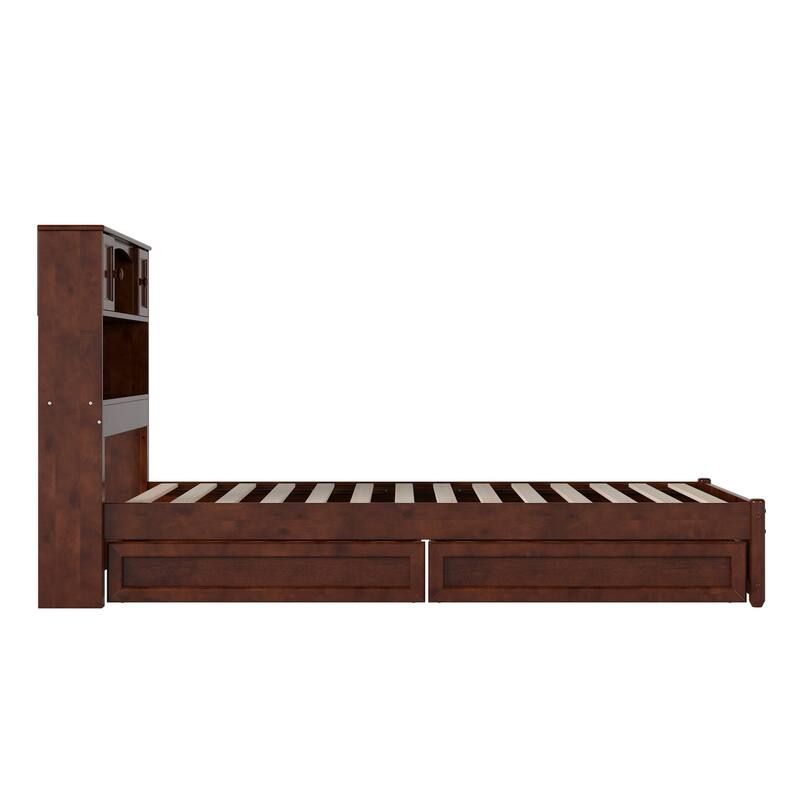 Hadley Platform Bed with Panel Footboard and Storage Drawers