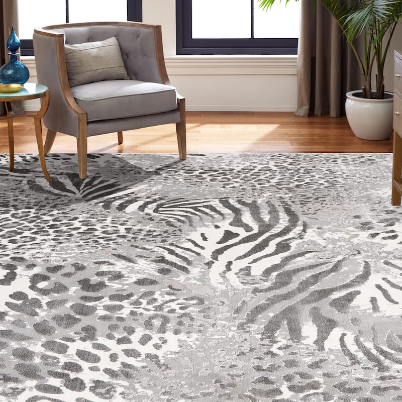 N Natori Serengeti Safari Neutrals Area Rug