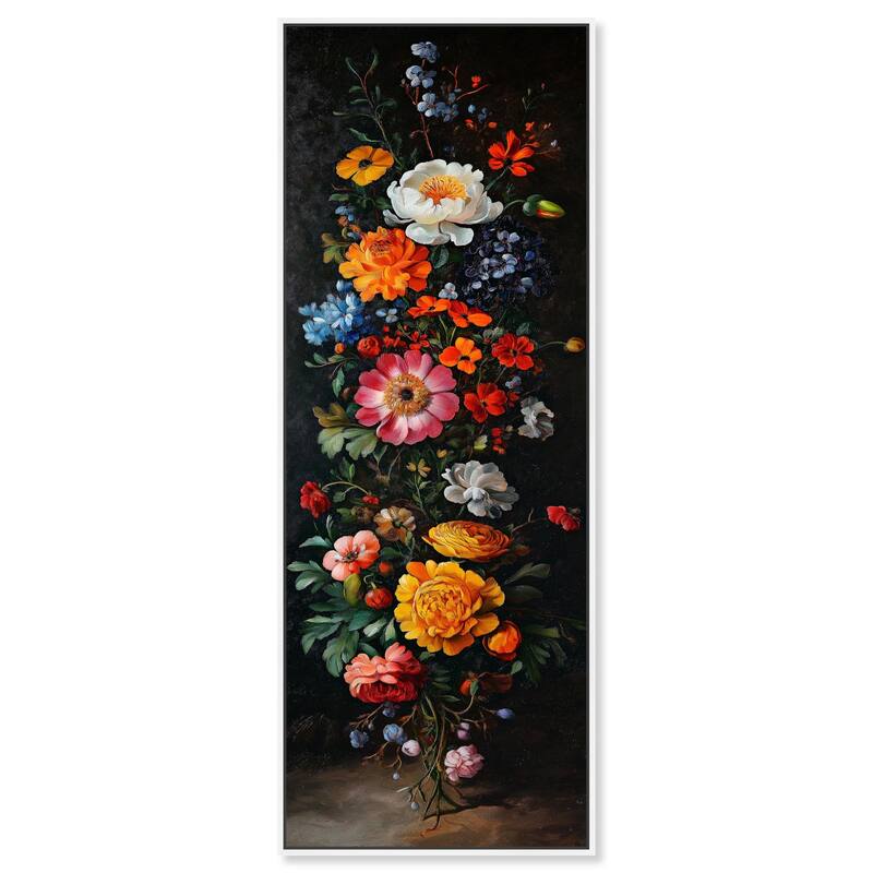 Botanical Rhapsody II Panoramic Canvas by Art Remedy - White - 20" x 54"