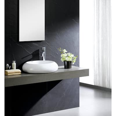 Fine Fixtures Stylish Vitreous-China White Vessel Sink