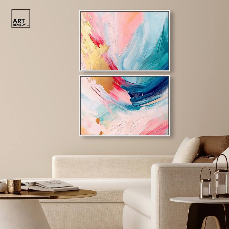 Burst of Energy Canvas Set of 2 by Art Remedy
