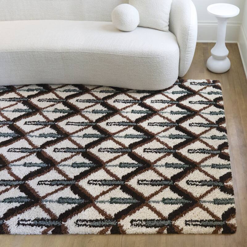 Behring Transitional Trellis Area Rug