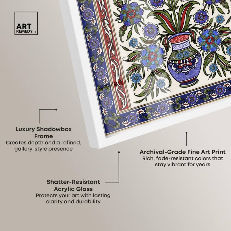 Royal Vase Bloom Shadowbox by Art Remedy