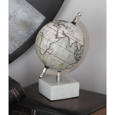 White PVC Contemporary Globe