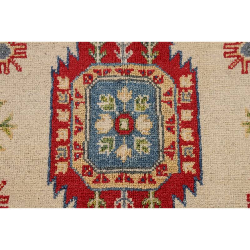 Kazak Oriental Area Rug Handmade Living Room Wool Carpet - 5'9" x 8'0"
