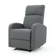 preview thumbnail 20 of 36, Gaius Class Fabric Recliner by Christopher Knight Home Charcoal