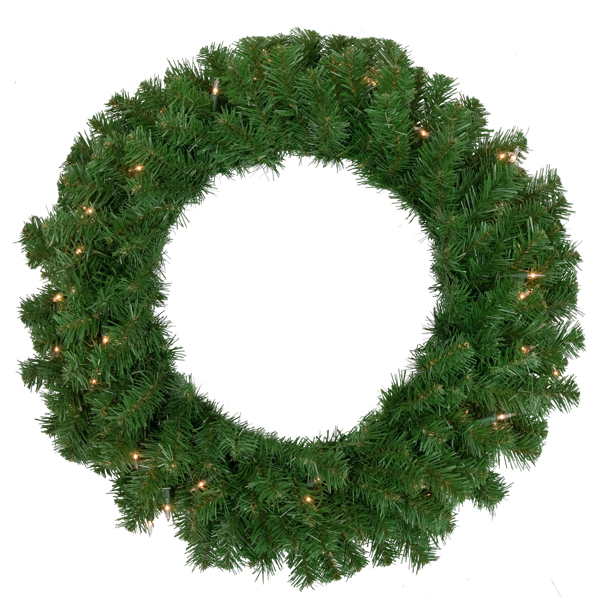 Dorchester Pine Artificial Christmas Wreath, 24-Inch, Clear Lights