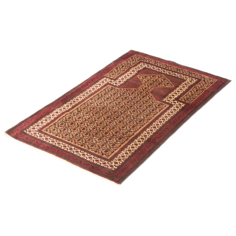 Teimani Burgundy Rug 2'11" x 5'0" - 2'11 x 5'0