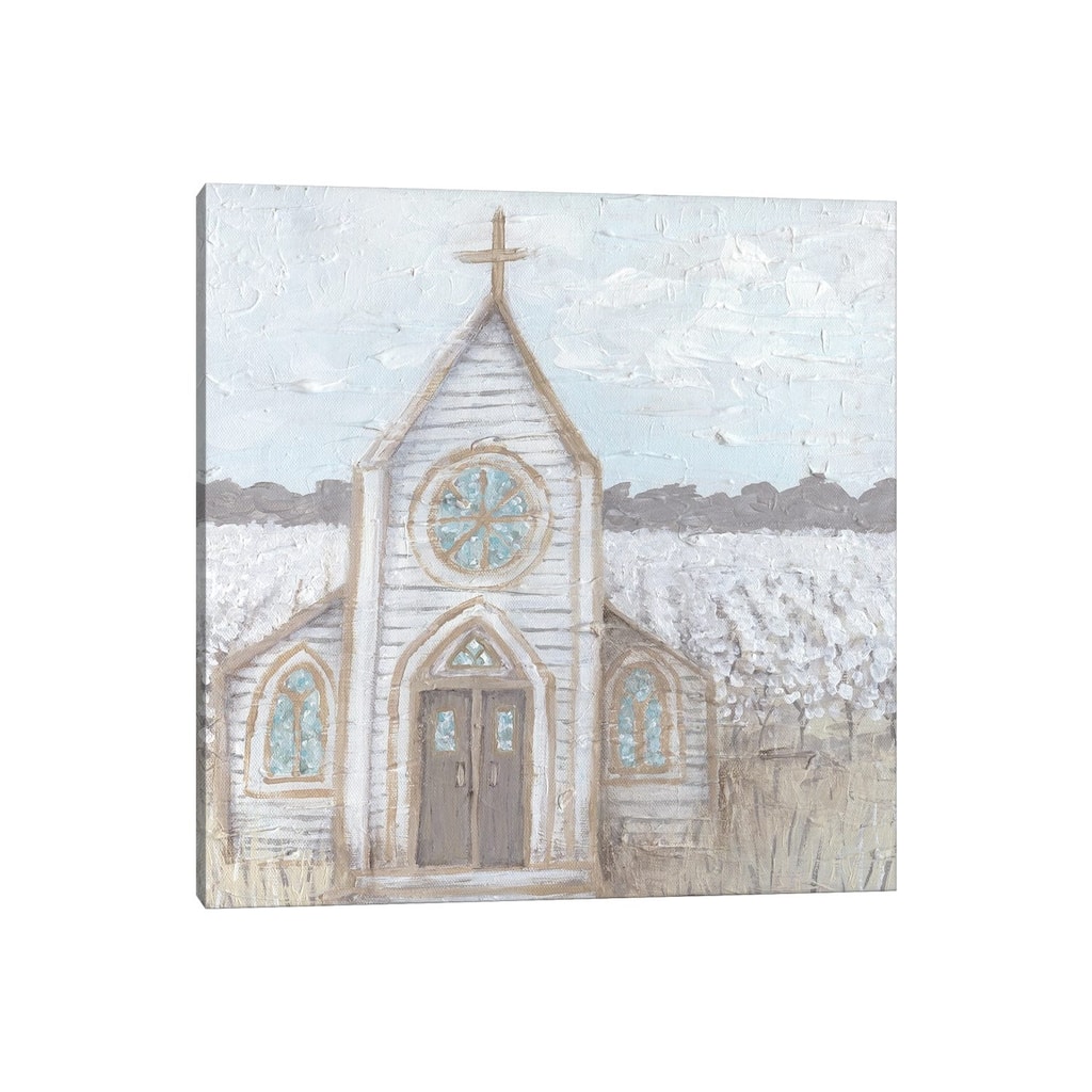 iCanvas "Farm Sketch Church" by Kathleen Bryan Canvas Print