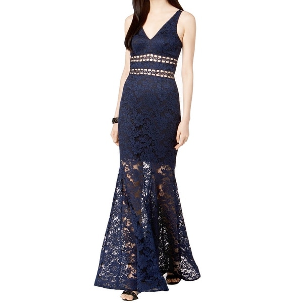 xscape floral lace mermaid gown