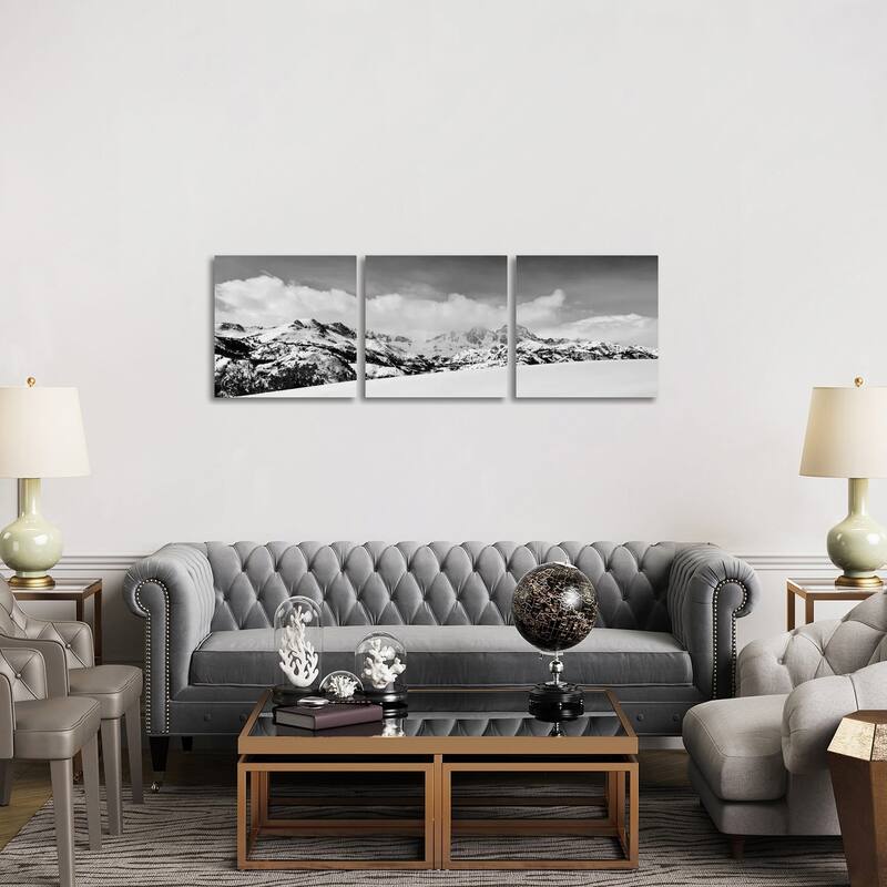 iCanvas "Banner Peak & Mt. Ritter In Winter, Ansel Adams Wilderness, Madera County" by Russ Bishop 3-Piece Canvas Wall Art Set