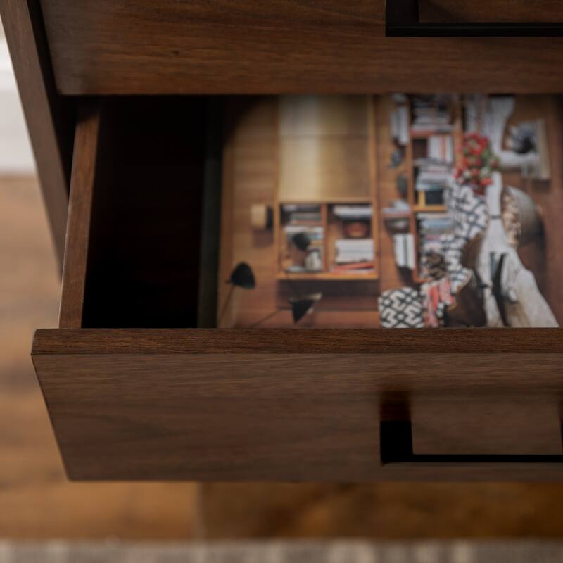 Middlebrook Notto Mid-Century 2-Drawer Nightstand