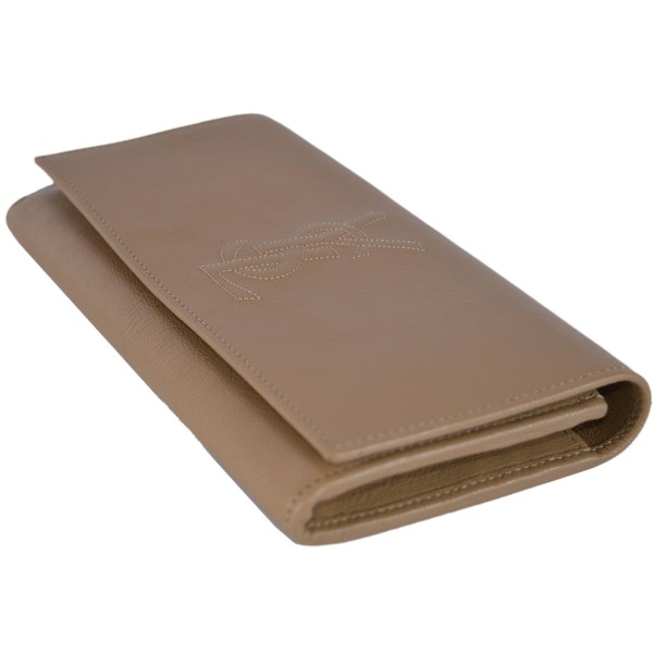 ysl wallet beige