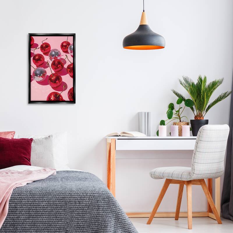 Stupell Cherry Picked Disco Framed Floater Canvas Wall Art Design By LSR Design Studio