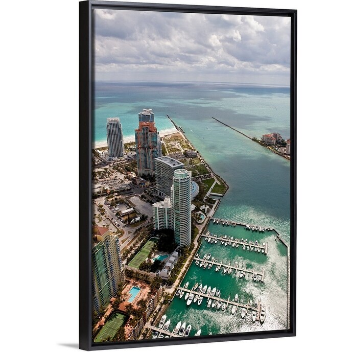 Shop Aerial View Of City At The Waterfront Miami Miami Dade