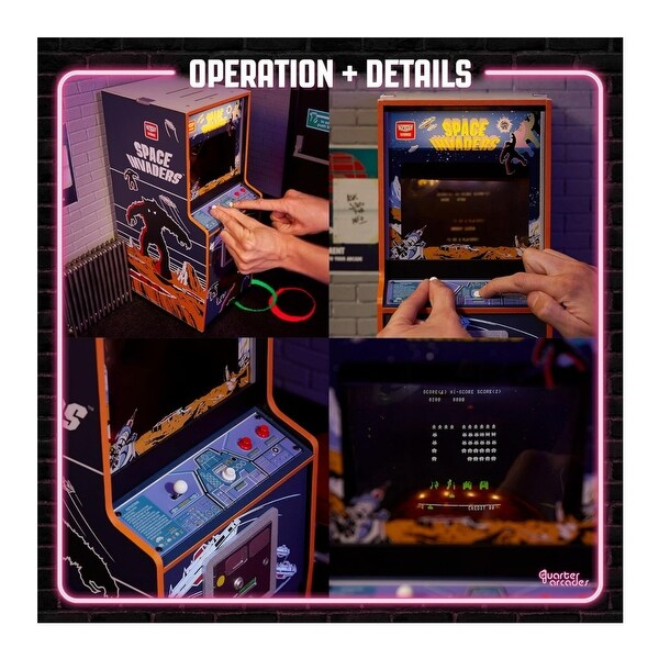 Numskull Quarter Arcades Quarter Sized Space Invaders Mini Arcade