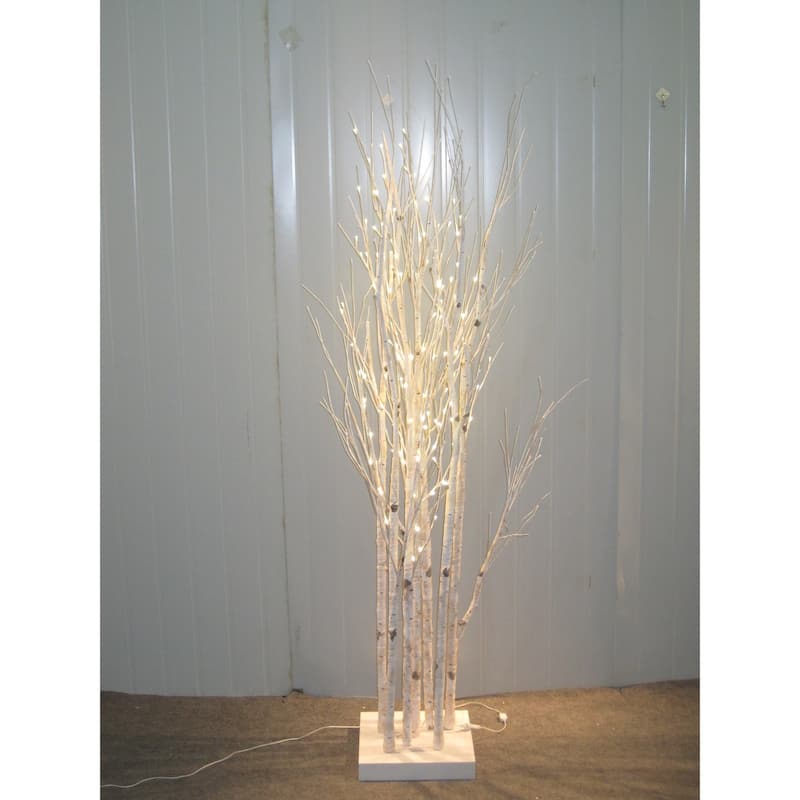 White Birch Trees - 160 Leds - 71 in