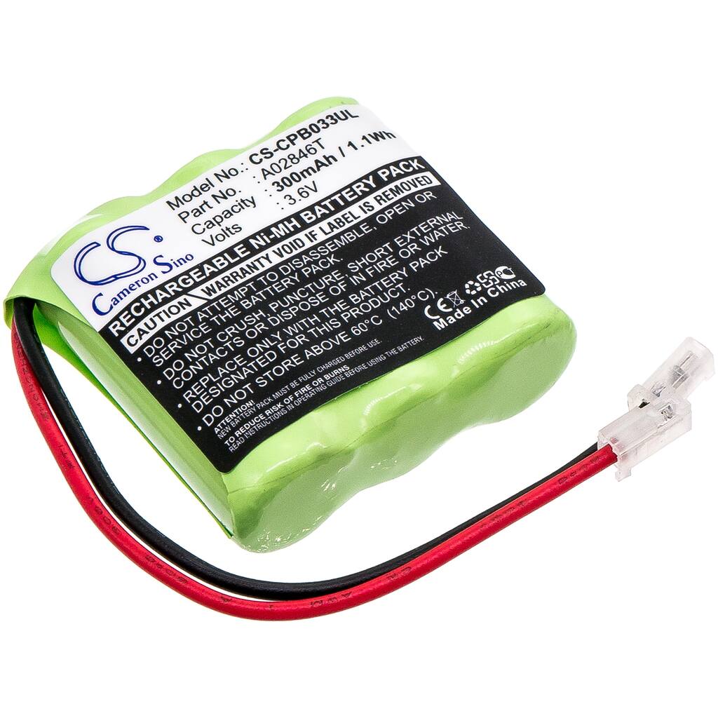 Battery for Universal 2/3AAA x 3 CS-CPB033UL Cordless Phone 3.6v 300mAh Ni-MH - Green