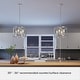 preview thumbnail 7 of 8, Hunter Astwood 13" 4-Light Chandelier, Caged, Kitchen Island, Dining - Contemporary, Transitional, Modern Farmhouse