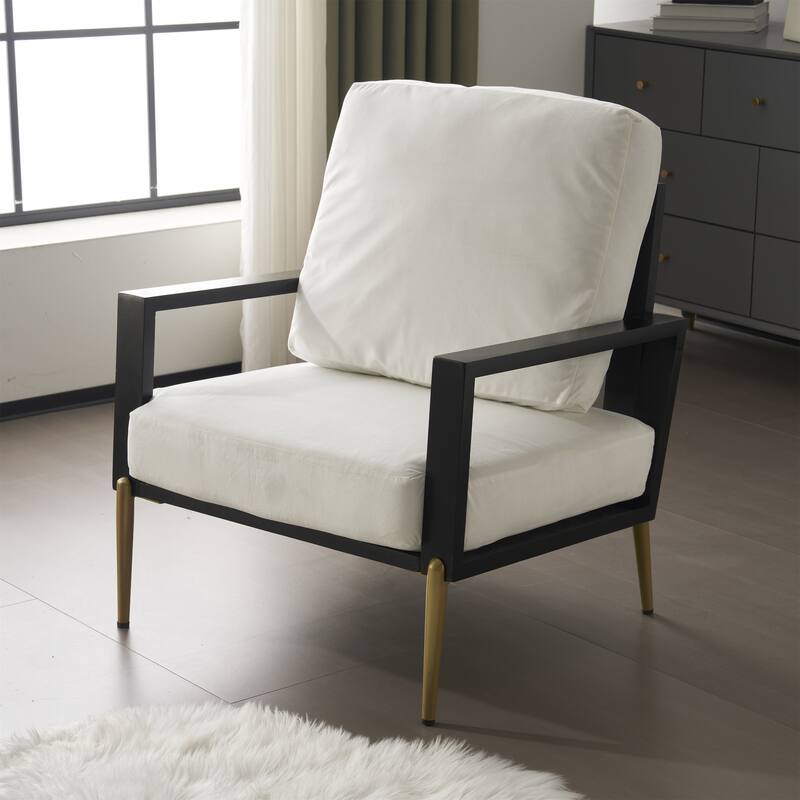 RetAccent Armchair Lounge Chair with Pillow Back