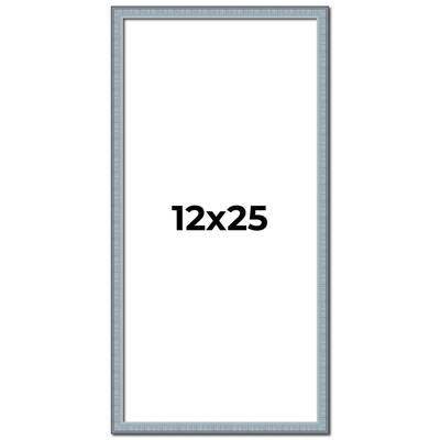 12x25 Frame Rustic Sky Blue Solid Wood Picture Frame | 0.75 Inch