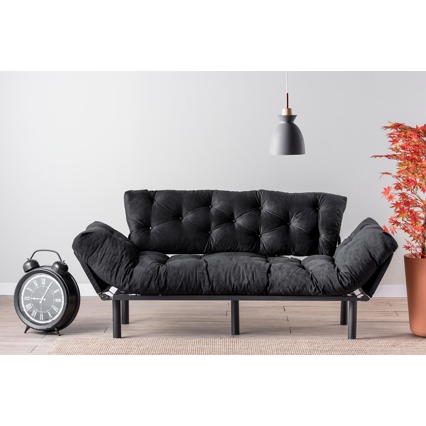 Neila 3 Seat Metal Frame, High Density Foam, Tufted Cushions Sofa, Arms Foldable.. Opens flyout.