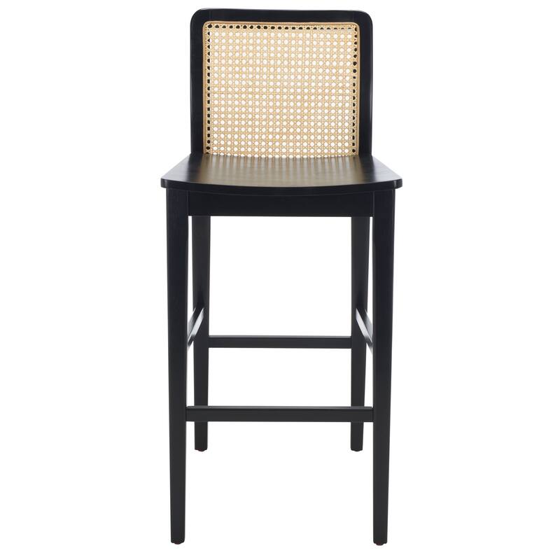 SAFAVIEH Home Benicio 29-inch Rattan Bar Stool [SET of 2] - 19Wx23Dx42H