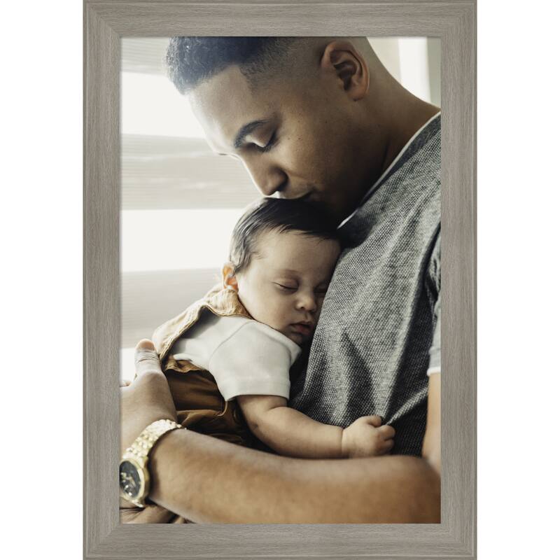 Grand Black Narrow Framed Picture Frame, Photo Frame - 20x30 - Grand Greywash Narrow