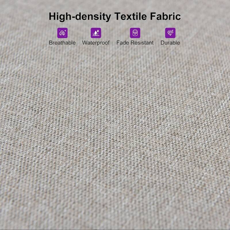 PURPLE LEAF Outdoor Dining Table Set All-Weather Aluminum with Wood Grain Table and Rope Woven Chairs