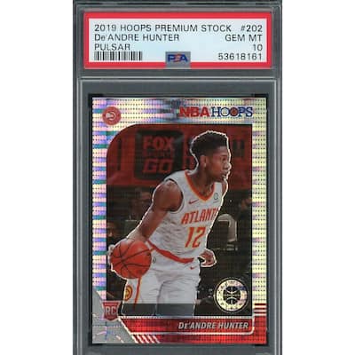 De'Andre Hunter 2019 Panini Hoops Premium Stock Pulsar Rookie Card #202 PSA 10 - 8'6" x 11'6"