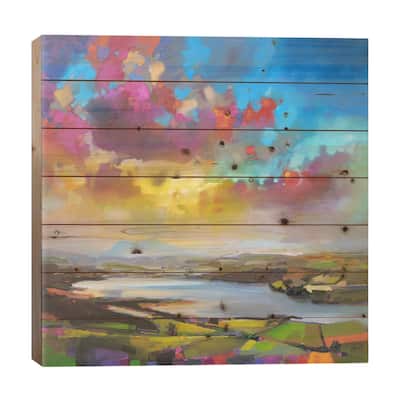 Struie Hill Dornoch Print On Wood by Scott Naismith - Multi-Color