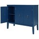 preview thumbnail 18 of 52, 40'' Modern Console Table Living Room with 2 Shelves Antique Blue