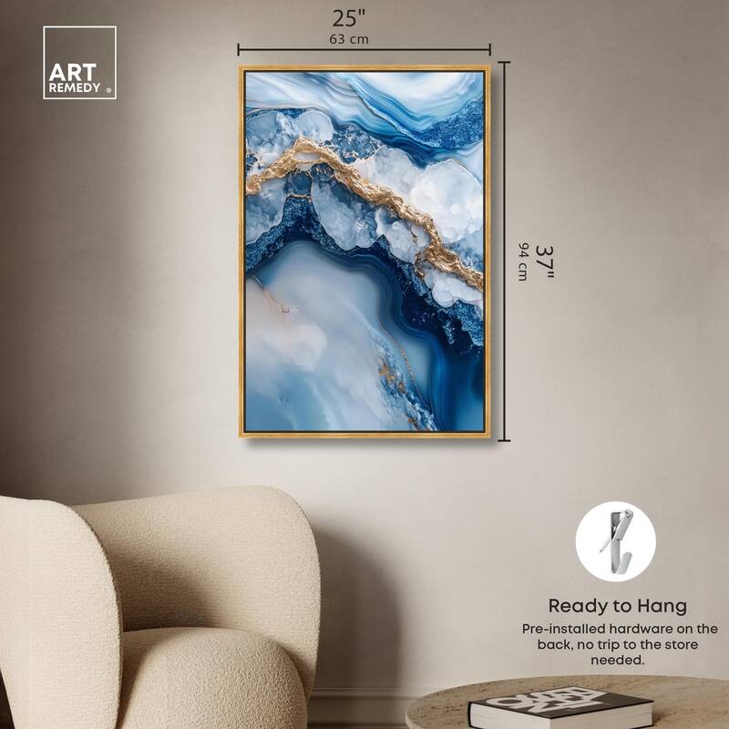 Molten Topaz II Canvas by Art Remedy